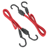Sealey Flat Bungee Cord Set 2pc 760mm