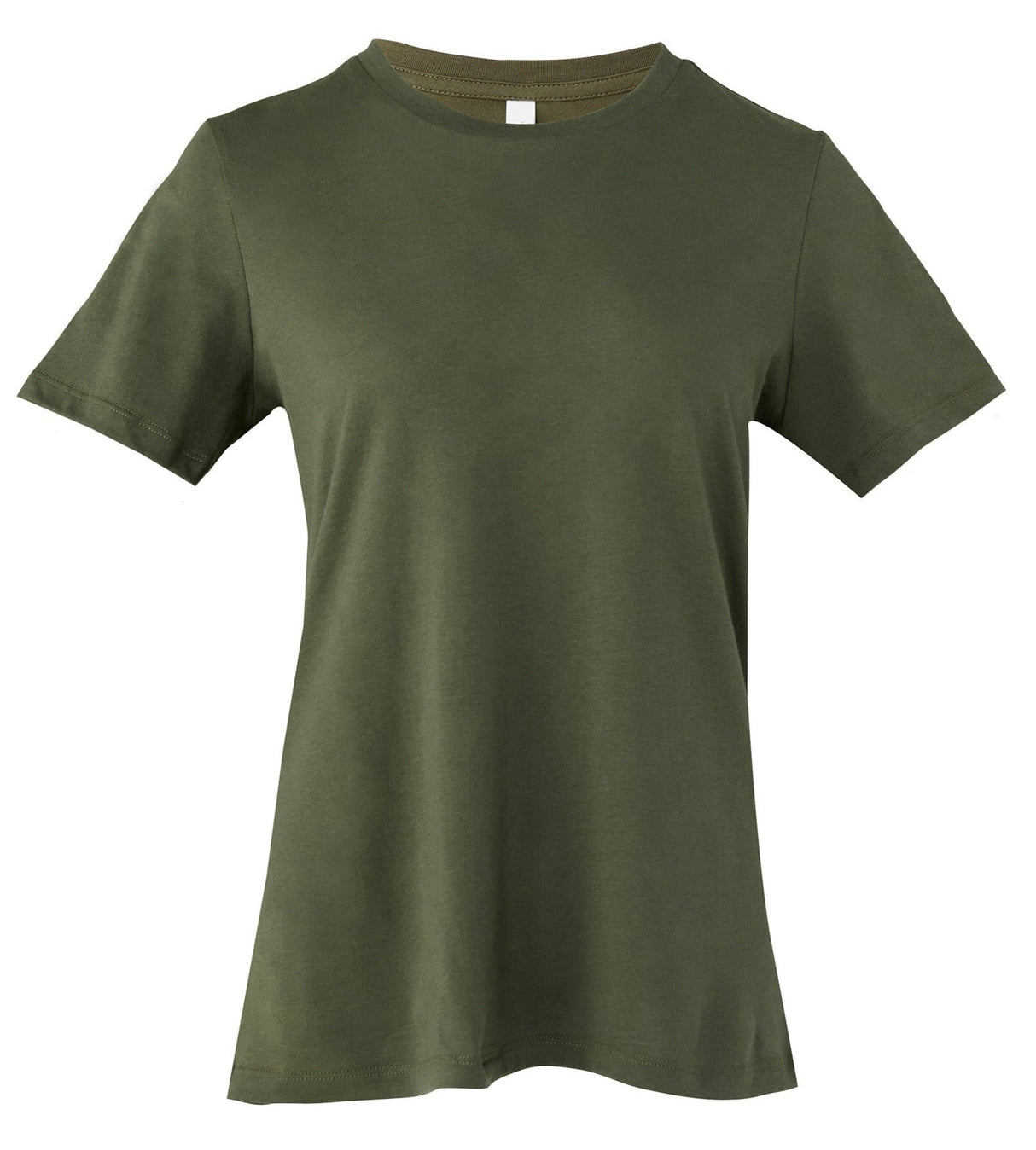 Bella Canvas Women's Relaxed Jersey Short Sleeve Tee - Military Green
