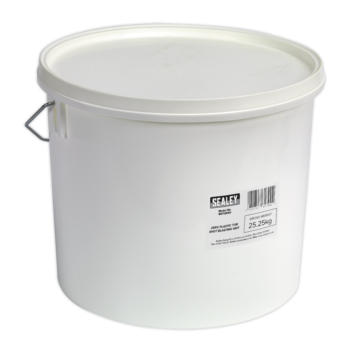 Sealey Shot Blasting Grit 25kg Plastic Tub