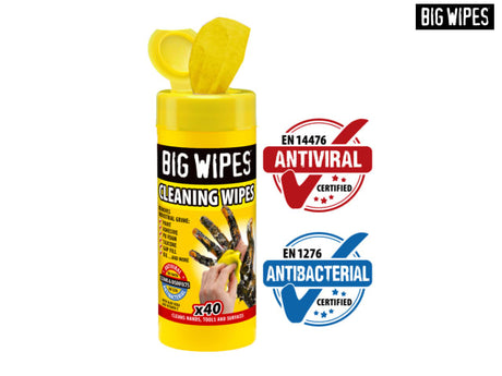 Big Wipes Cleaning Antiviral Wipes (Tub 40)