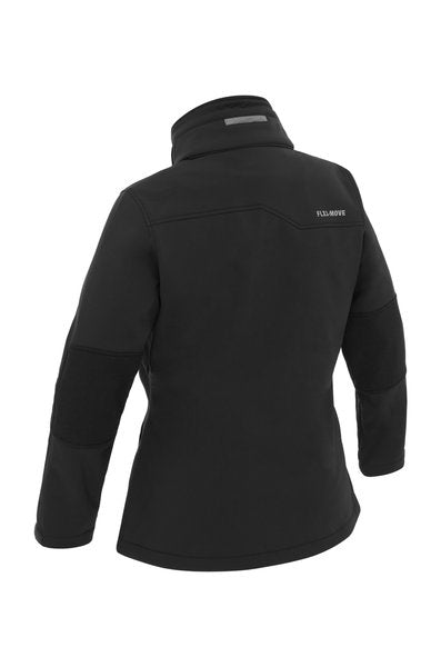 Bisley Womens Jacket Flx & Move™ Ripstop Softshell Jacket 320gsm #colour_black