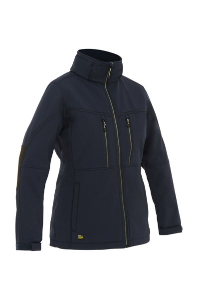 Bisley Womens Jacket Flx & Move™ Ripstop Softshell Jacket 320gsm #colour_navy