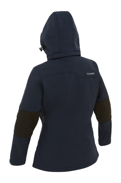 Bisley Womens Jacket Flx & Move™ Ripstop Softshell Jacket 320gsm #colour_navy