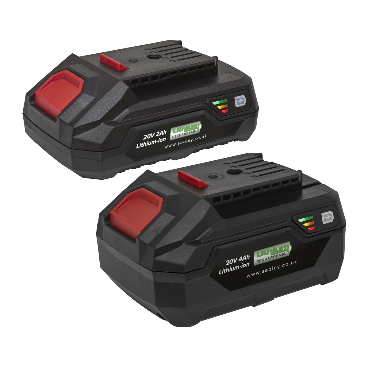 Sealey Power Tool Battery Pack 20V 2Ah & 4Ah Kit for SV20 Series