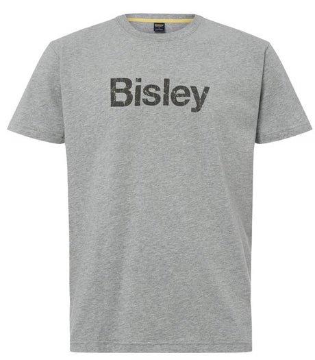Bisley Tee Logo Cotton 160gsm #colour_grey