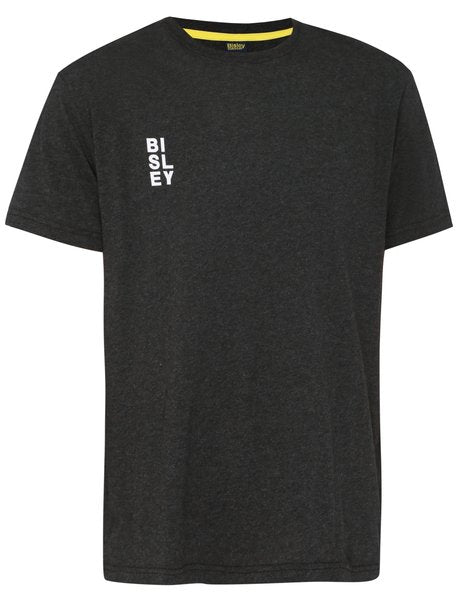 Bisley Vertical Logo Tee 190gsm #colour_charcoal