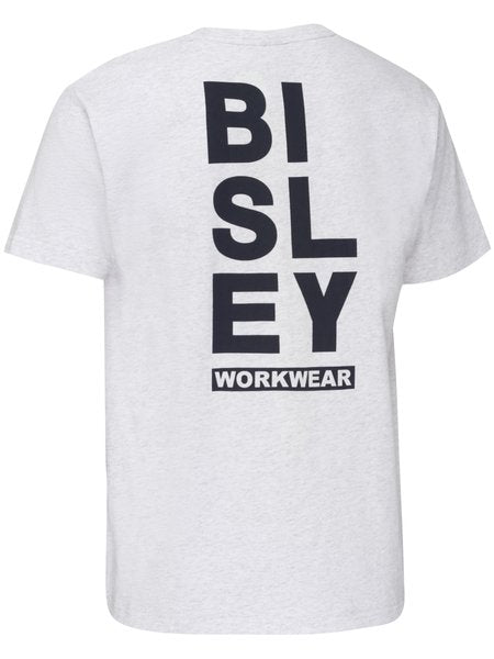 Bisley Vertical Logo Tee 190gsm #colour_grey