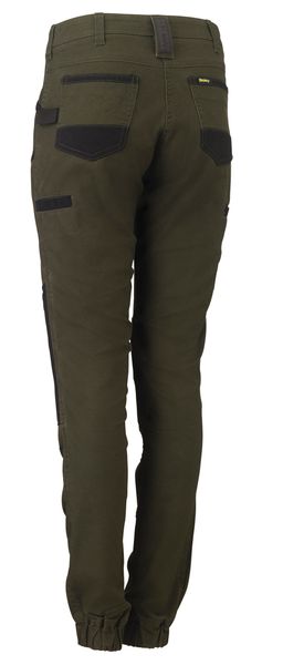 Bisley Women's Flx & Move™ Shield Panel Pants 280gsm #colour_olive
