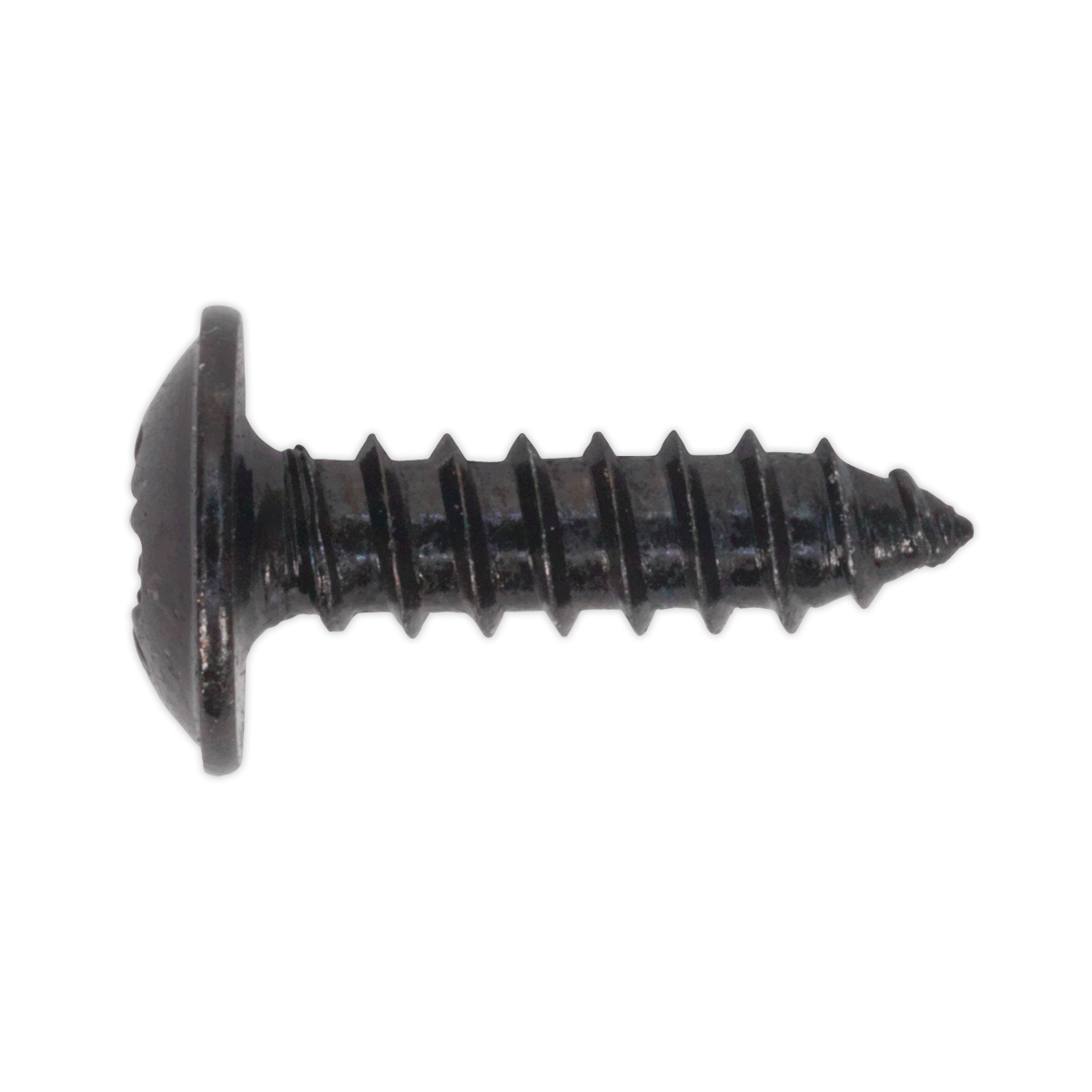 Sealey Self-Tapping Screw 3.5 x 13mm Flanged Head Black Pozi Pack of 100