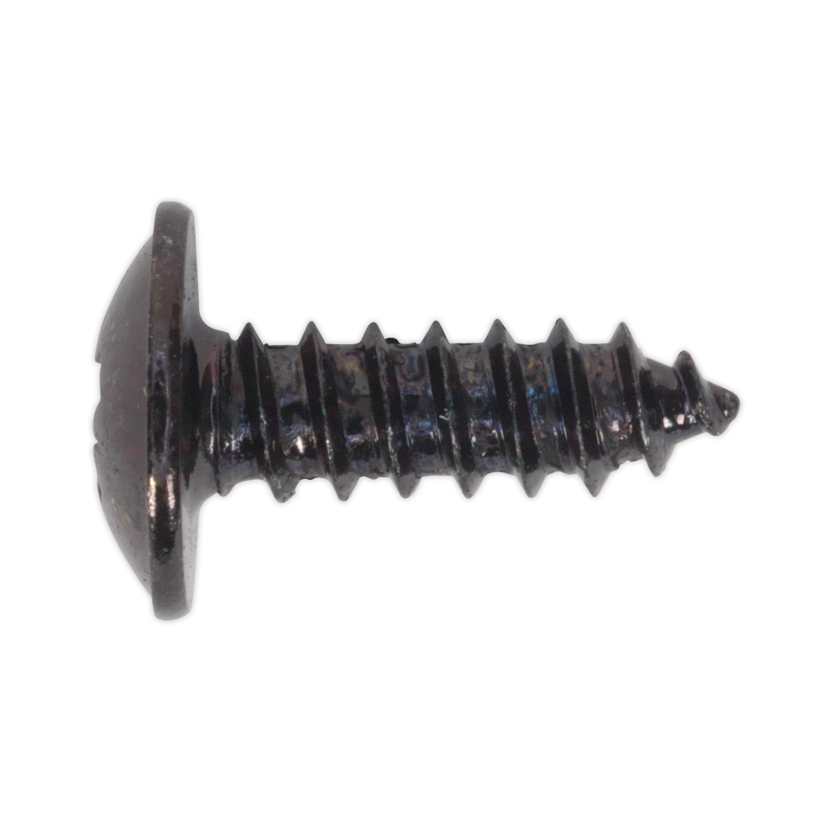 Sealey Self-Tapping Screw 4.2 x 13mm Flanged Head Black Pozi Pack of 100