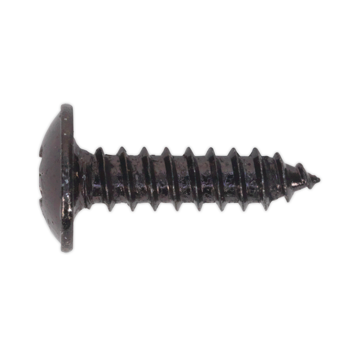 Sealey Self-Tapping Screw 4.2 x 16mm Flanged Head Black Pozi Pack of 100