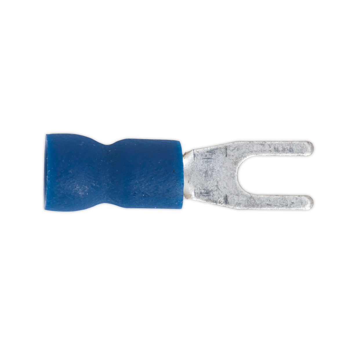 Sealey Easy-Entry Fork Terminal Ø3.7mm (4BA) Blue Pack of 100