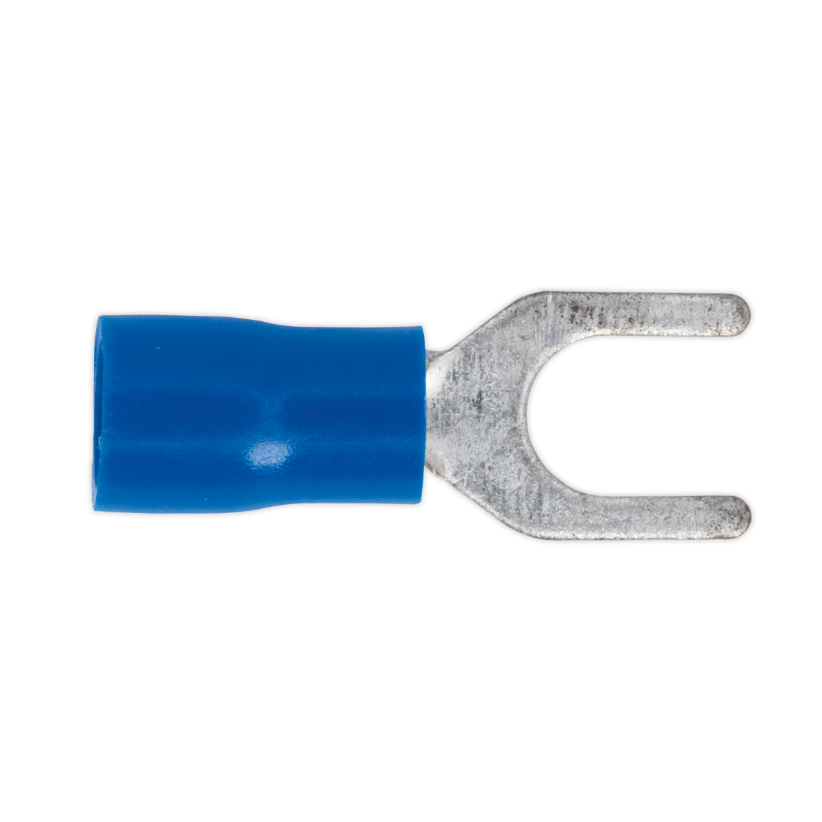 Sealey Easy-Entry Fork Terminal Ø5.3mm (2BA) Blue Pack of 100