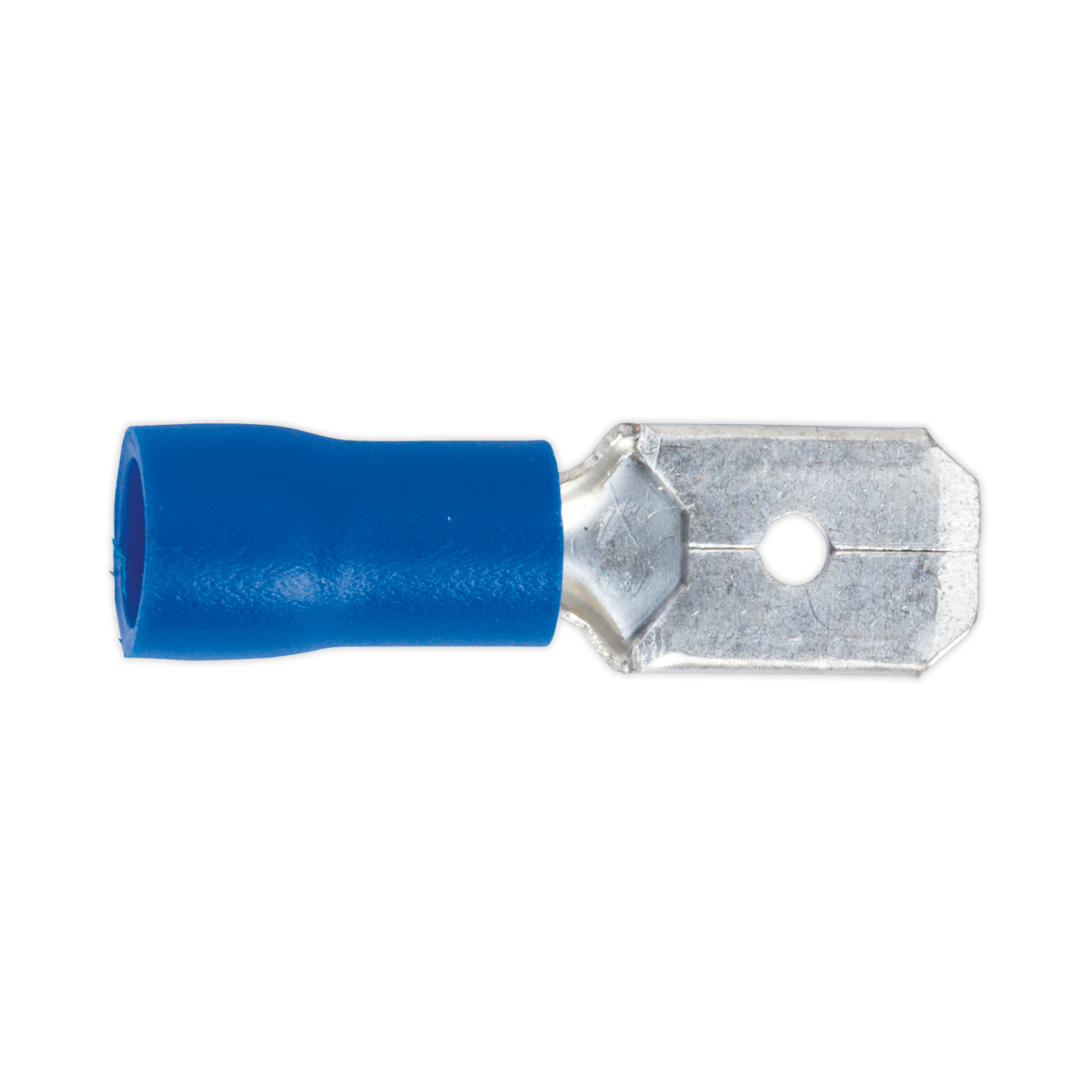 Sealey Push-On Terminal 6.3mm Male Blue Pack of 100