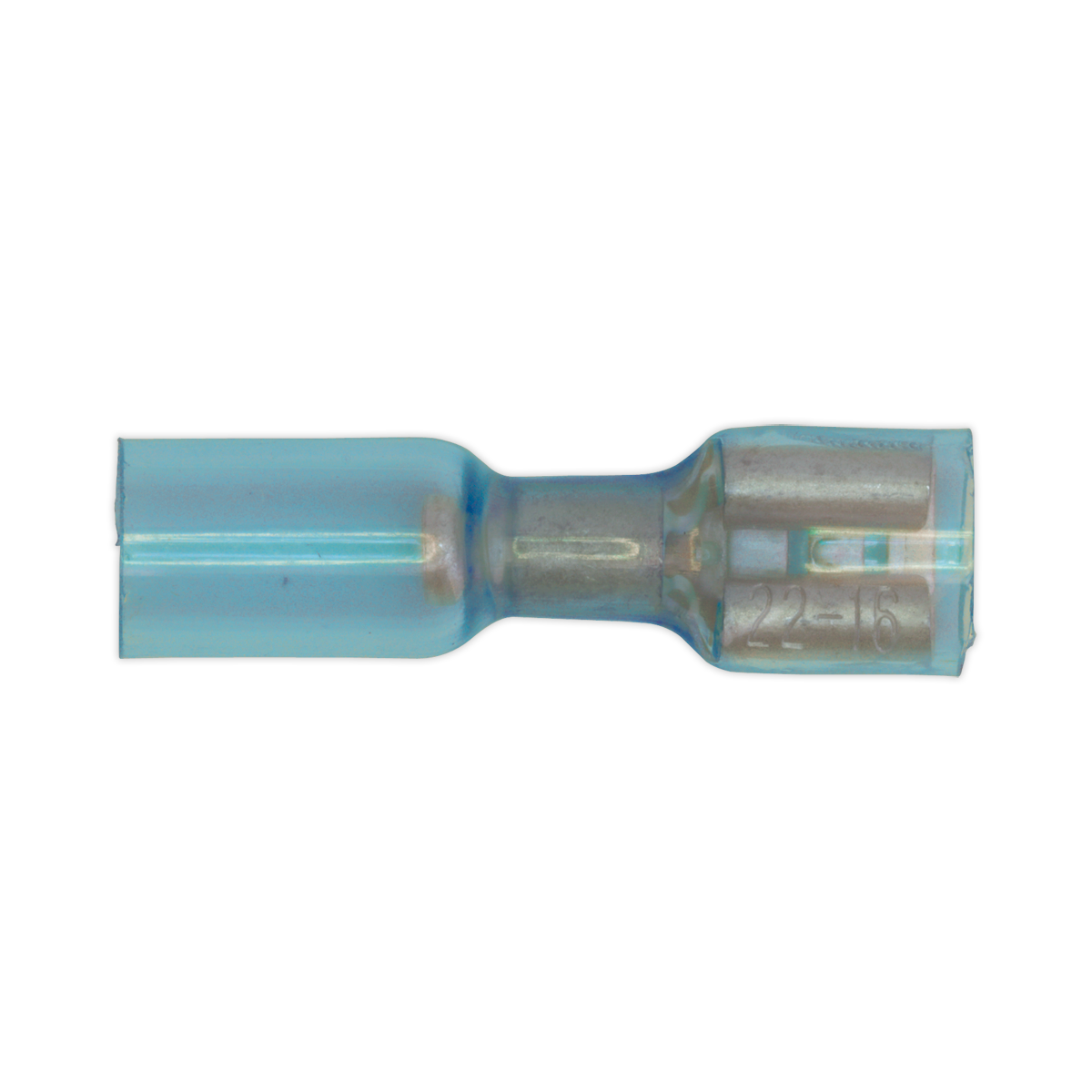 Sealey Heat Shrink Push-On Terminal 6.4mm Female Blue Pack of 25