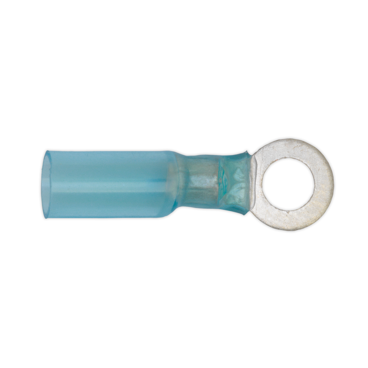 Sealey Heat Shrink Ring Terminal Ø6.4mm Blue Pack of 25
