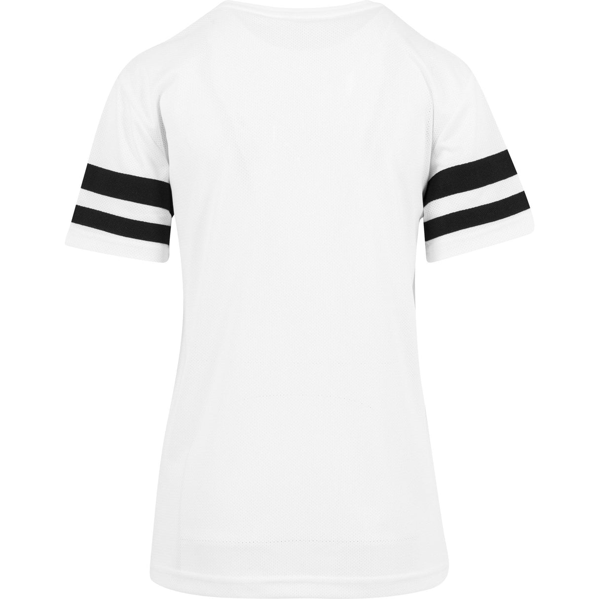 Build Your Brand Women's Mesh Stripe Tee