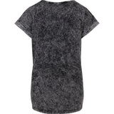 Build Your Brand Women's Acid Washed Extended Shoulder Tee