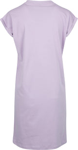 Build Your Brand Women's Turtle Extended Shoulder Dress - Lilac