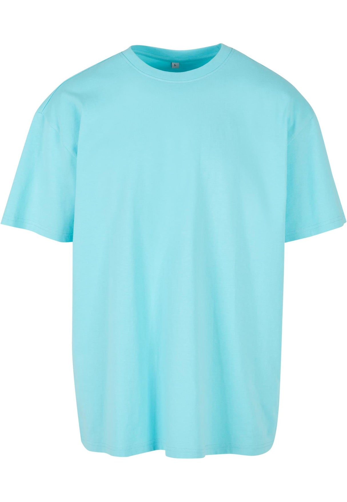 Build Your Brand Heavy Oversized Tee - Beryl Blue