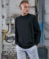 Build Your Brand Organic Long Sleeve With Cuff Rib