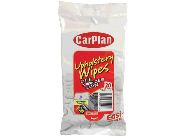 CarPlan Upholstery Wipes (Pouch of 20)