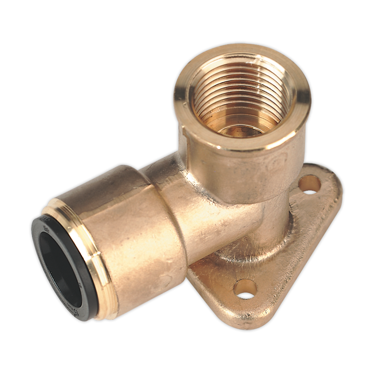 Sealey Wingback Elbow 15mm x 1/2"BSP Brass (John Guest Speedfit® - PM15WB)