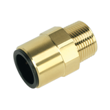 Sealey Straight Adaptor 22mm x 3/4"BSPT Brass (John Guest Speedfit® - MM012206N)