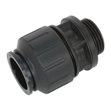 Sealey Straight Adaptor 28mm 1"BSP Pack of 2 (John Guest Speedfit® - PM012818E)