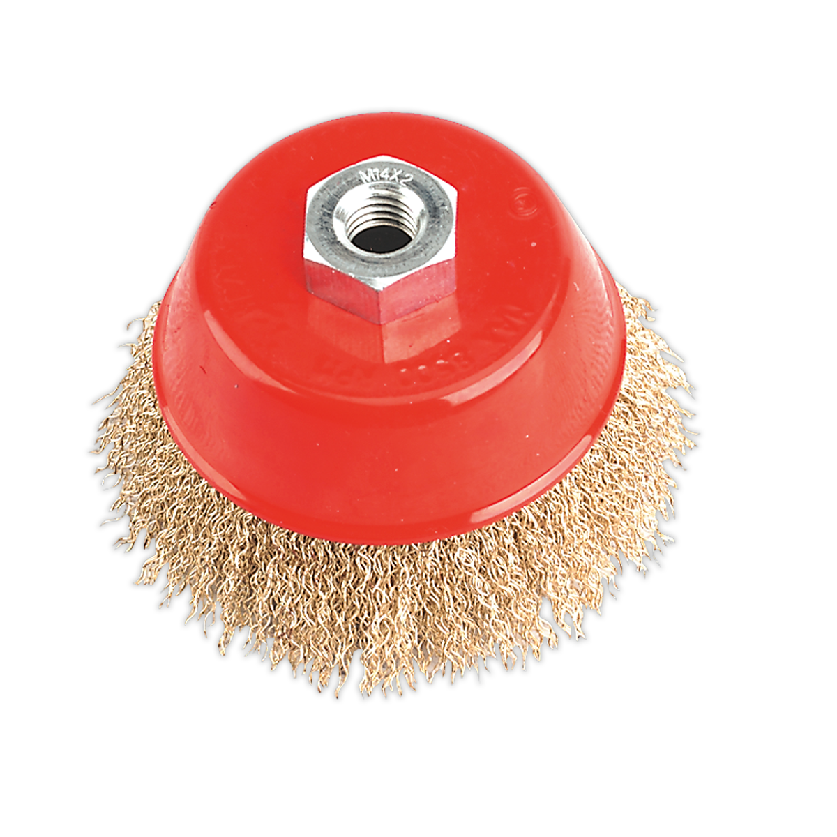 Sealey Brassed Steel Cup Brush Ø100mm M14 x 2mm