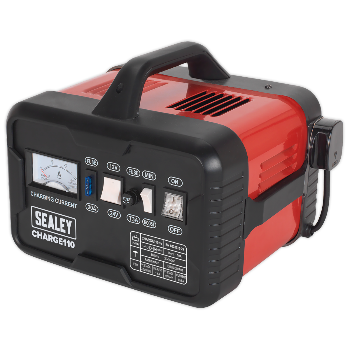 Sealey Battery Charger 14Amp 12V/24V 230V