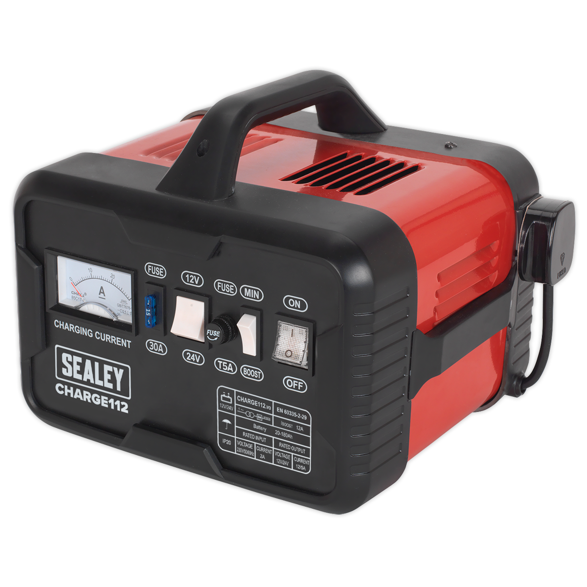 Sealey Battery Charger 16A 12/24V 230V