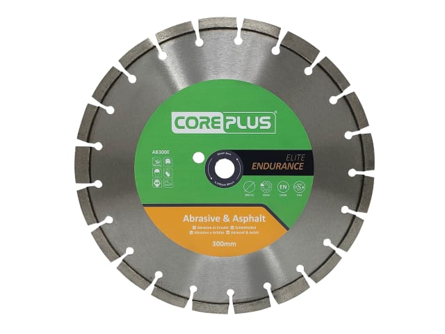 CorePlus AB300E Elite Abrasive & Asphalt Diamond Blade 300mm