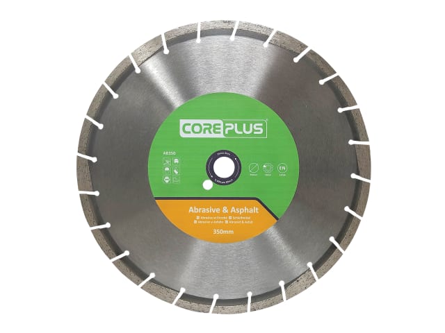 CorePlus AB350 Abrasive & Asphalt Diamond Blade 350mm