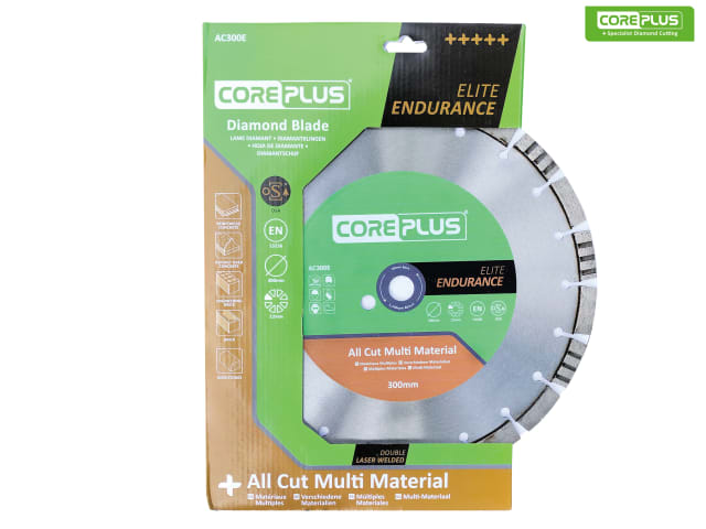 CorePlus AC300E Elite All Cut Multi-Material Diamond Blade 300mm