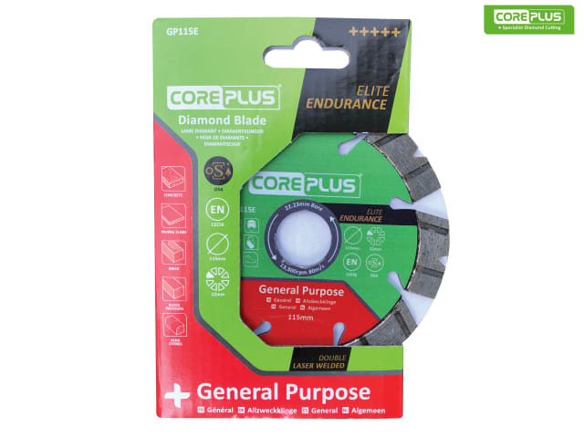 CorePlus GP115E Elite General-Purpose Diamond Blade 115mm