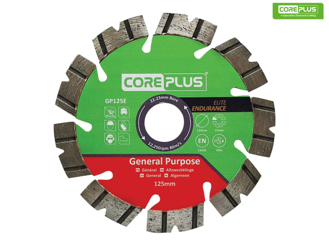 CorePlus GP125E Elite General-Purpose Diamond Blade 125mm