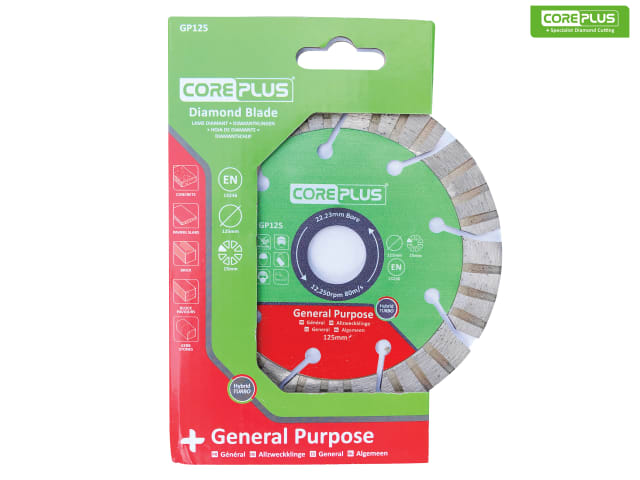 CorePlus GP125 General-Purpose Hybrid Turbo Diamond Blade 125mm