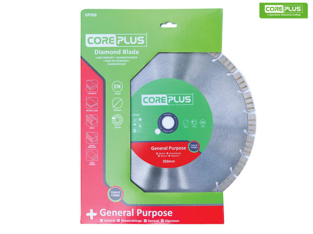 CorePlus GP350 General-Purpose Hybrid Turbo Diamond Blade 350mm