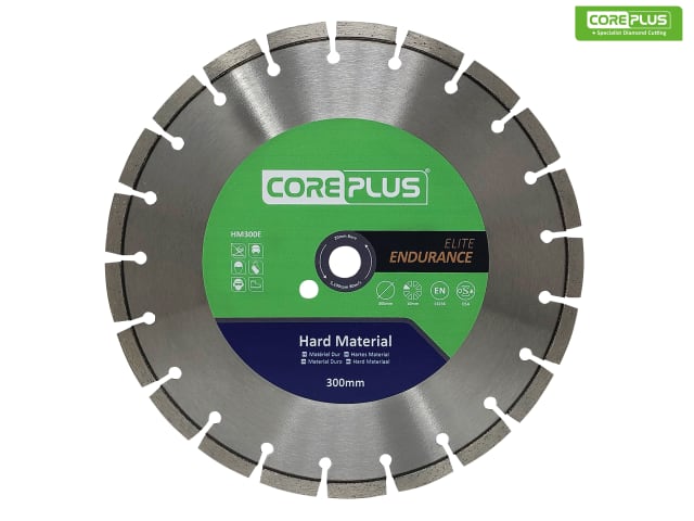 CorePlus HM300E Elite Hard Material Turbo Diamond Blade 300mm