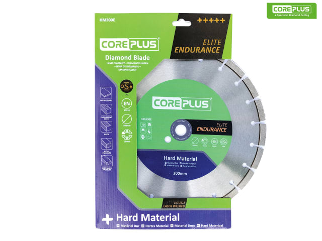 CorePlus HM300E Elite Hard Material Turbo Diamond Blade 300mm