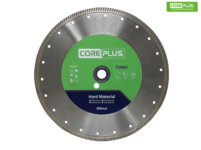 CorePlus HM300 Hard Material Turbo Diamond Blade 300mm