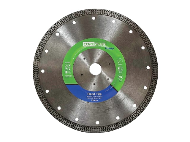 CorePlus HT230 Hard Tile Turbo Diamond Blade 230mm