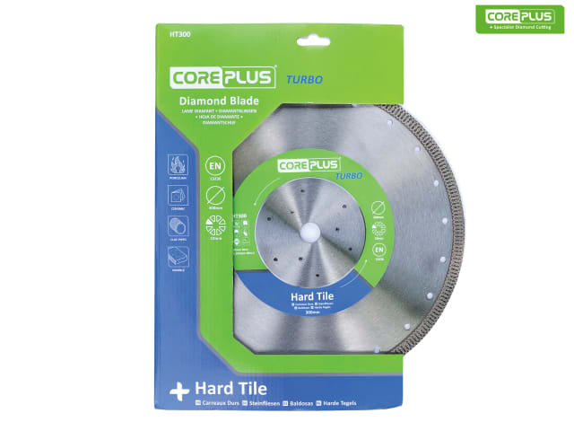 CorePlus HT300 Hard Tile Turbo Diamond Blade 300mm