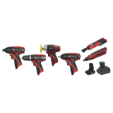 Sealey 6 x 12V SV12 Series Cordless Power Tool Combo Kit