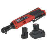 Sealey Ratchet Wrench Kit 3/8"Sq Drive 12V SV12 Series - 2 Batteries