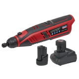 Sealey Cordless Rotary Tool & Engraver Kit 49pc 12V SV12 Series - 2 Batteries
