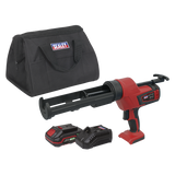 Sealey Cordless 20V 2Ah SV20 Series Caulking Gun Kit 310ml