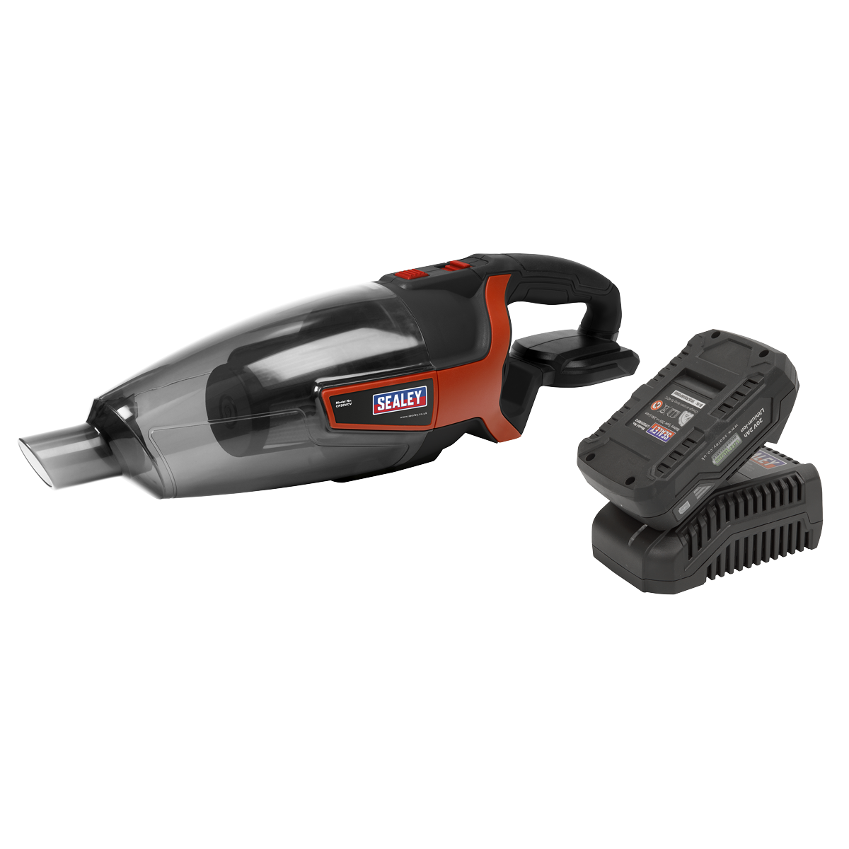 Sealey Cordless Handheld Vacuum Cleaner Kit 650ml 20V 2Ah SV20 Series