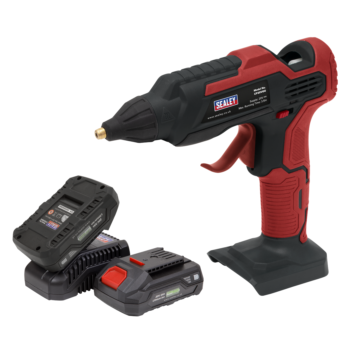 Sealey Cordless Glue Gun Kit 20V SV20 Series - 2 Batteries